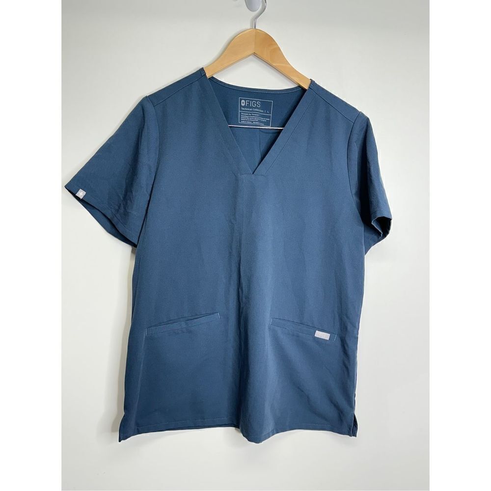 FIGS Casma Short Sleeve Scrubs Shirt Womens Size Large‎ Technical Collection
